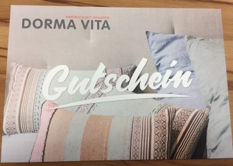 Dorma Vita Gutschein - Karte